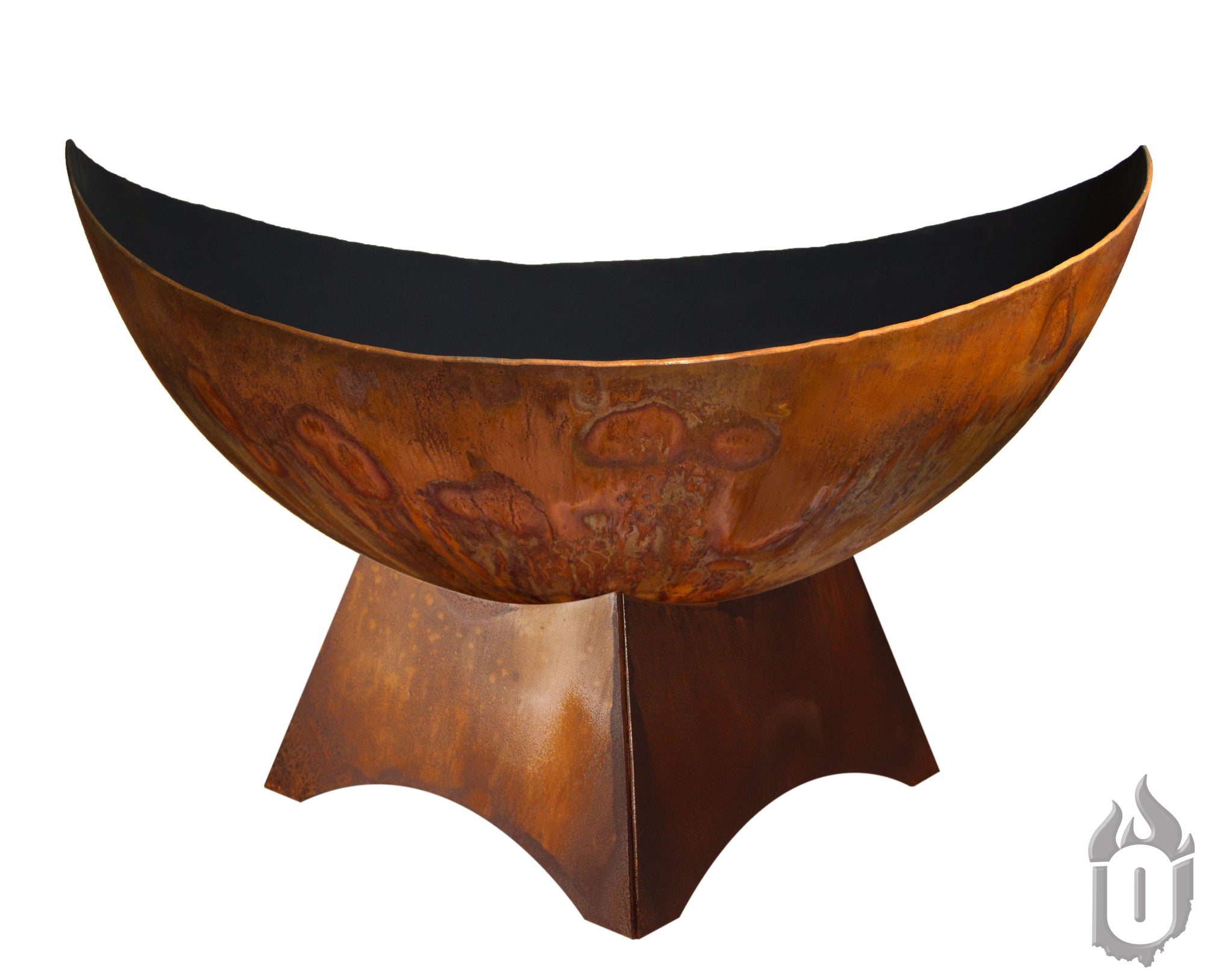 "Lunar" Fire Bowl with Standard Base (Made In USA)