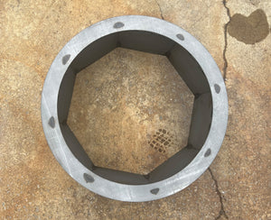 HEAVY GAUGE FIRE RING - ROUND (MADE IN USA) TOP VIEW